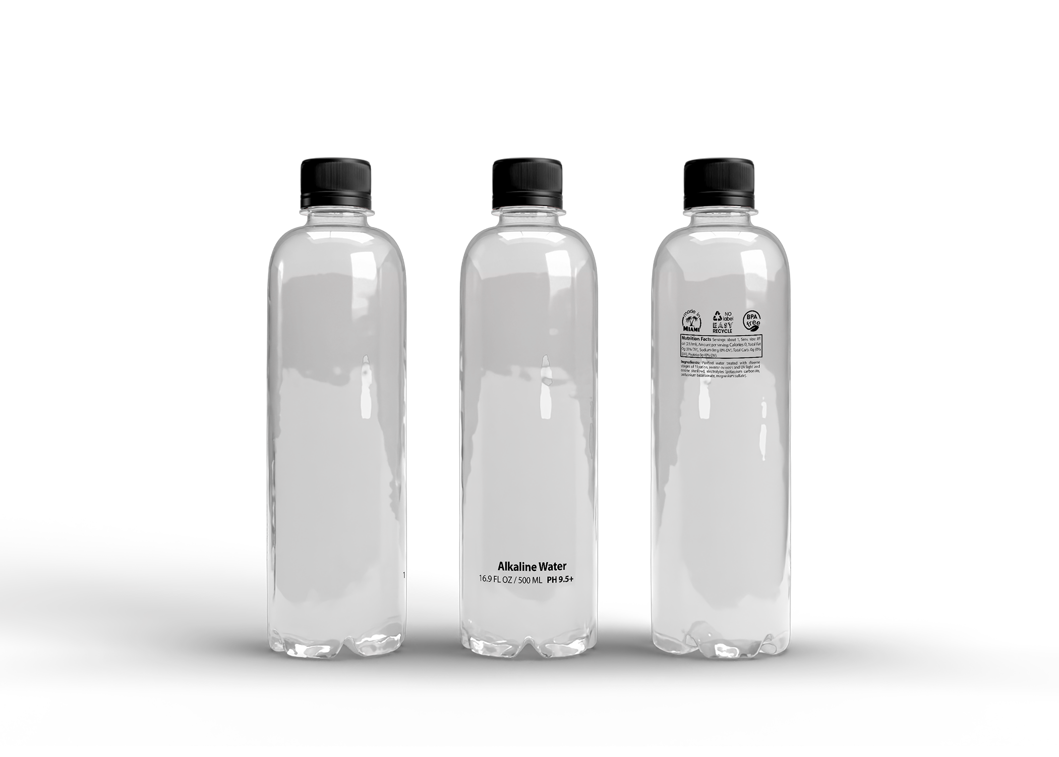 500mL Alkaline Water Miami Alkaline Water